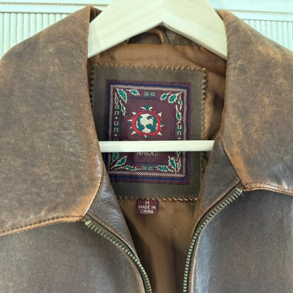 The Territory Ahead Tan Leather Jacket - Picture 3 of 9